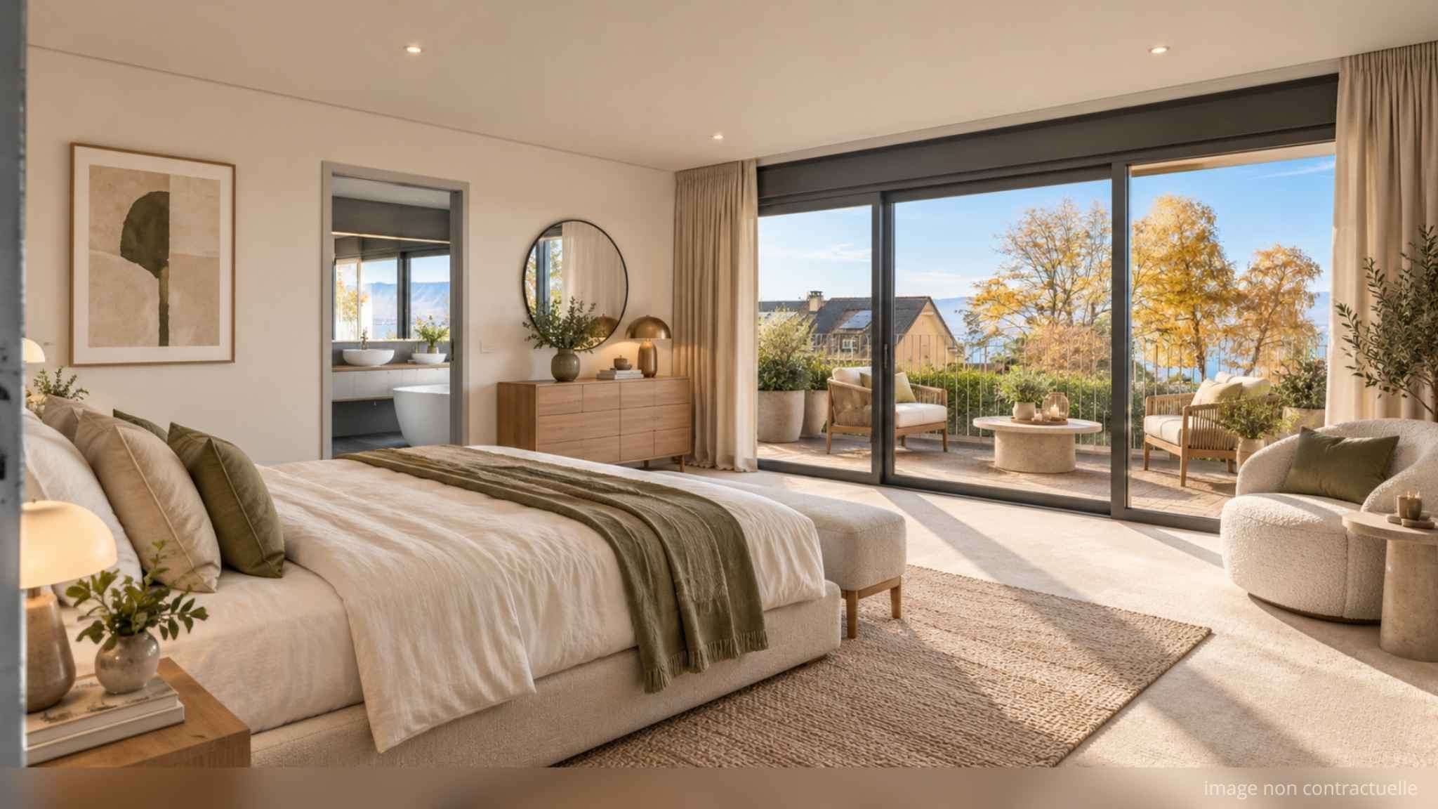 Magnifique villa contemporaine avec piscine et vue lac à Hermance
