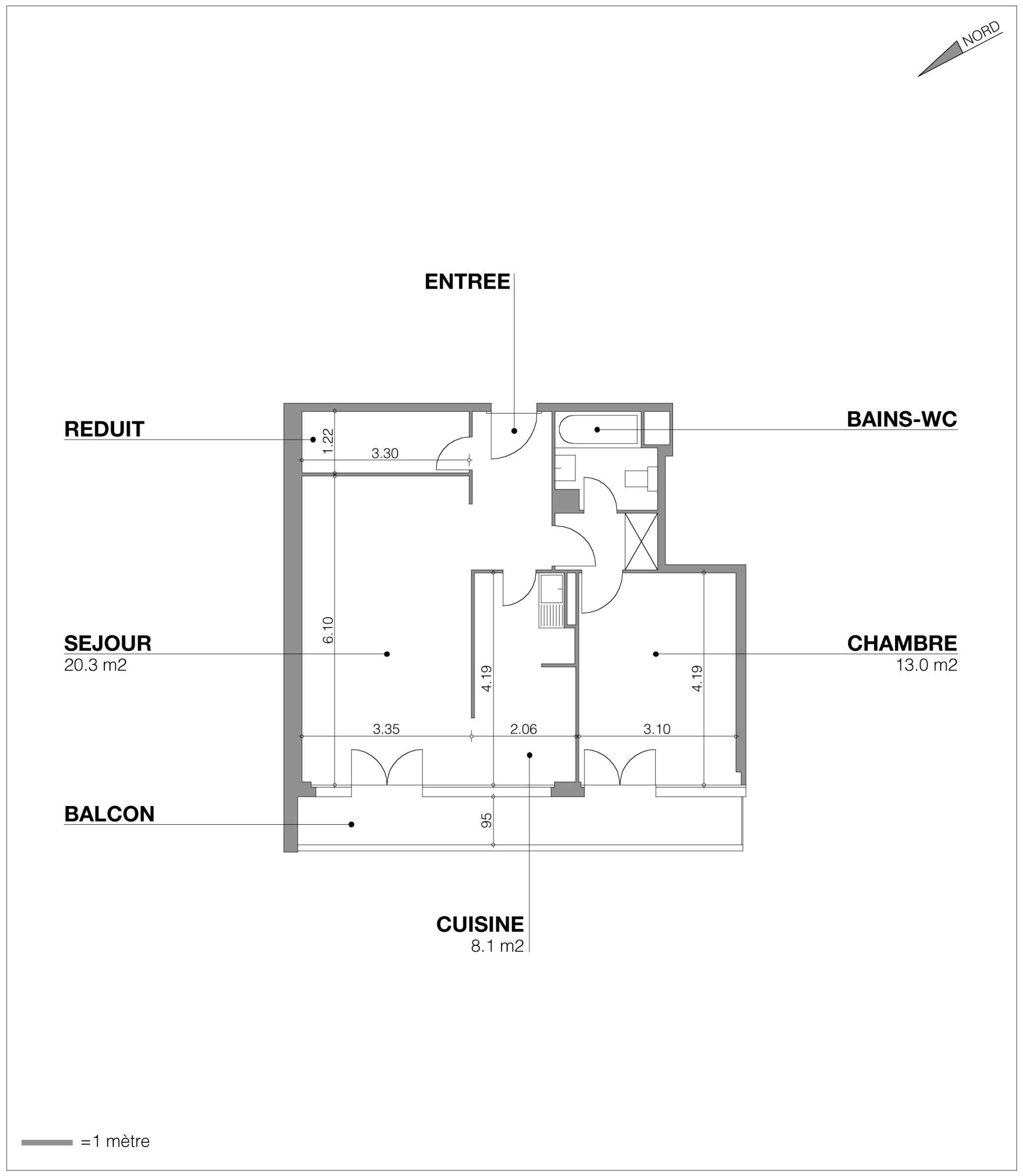 Appartement 3 pièces · Grand-Pré